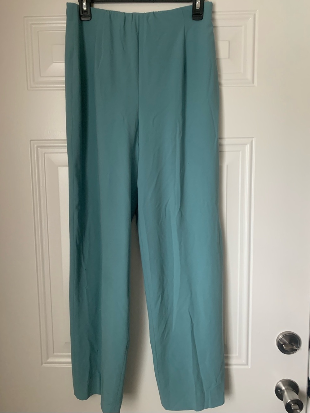 Lafayette 148 New York Teal Wide-Leg Trousers Size 10